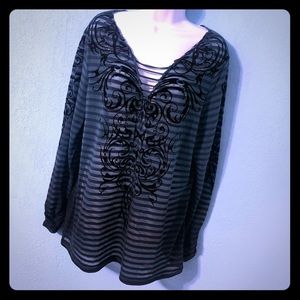 Seven 7 Sheer Blouse